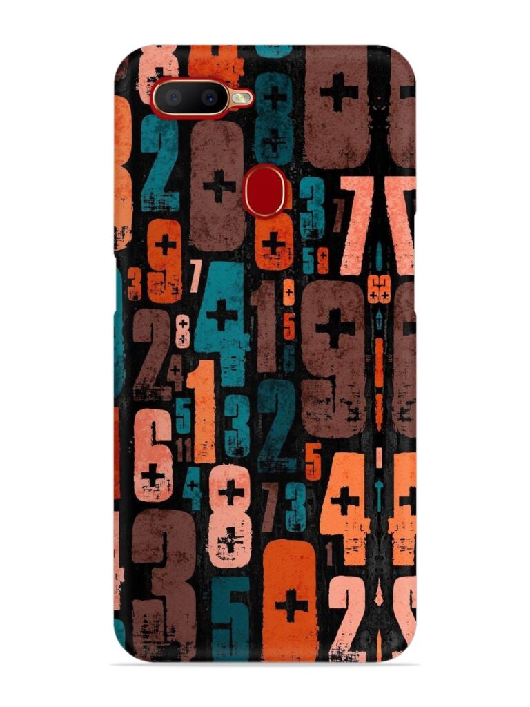 0 To 9 Art Snap Case for Oppo A11K