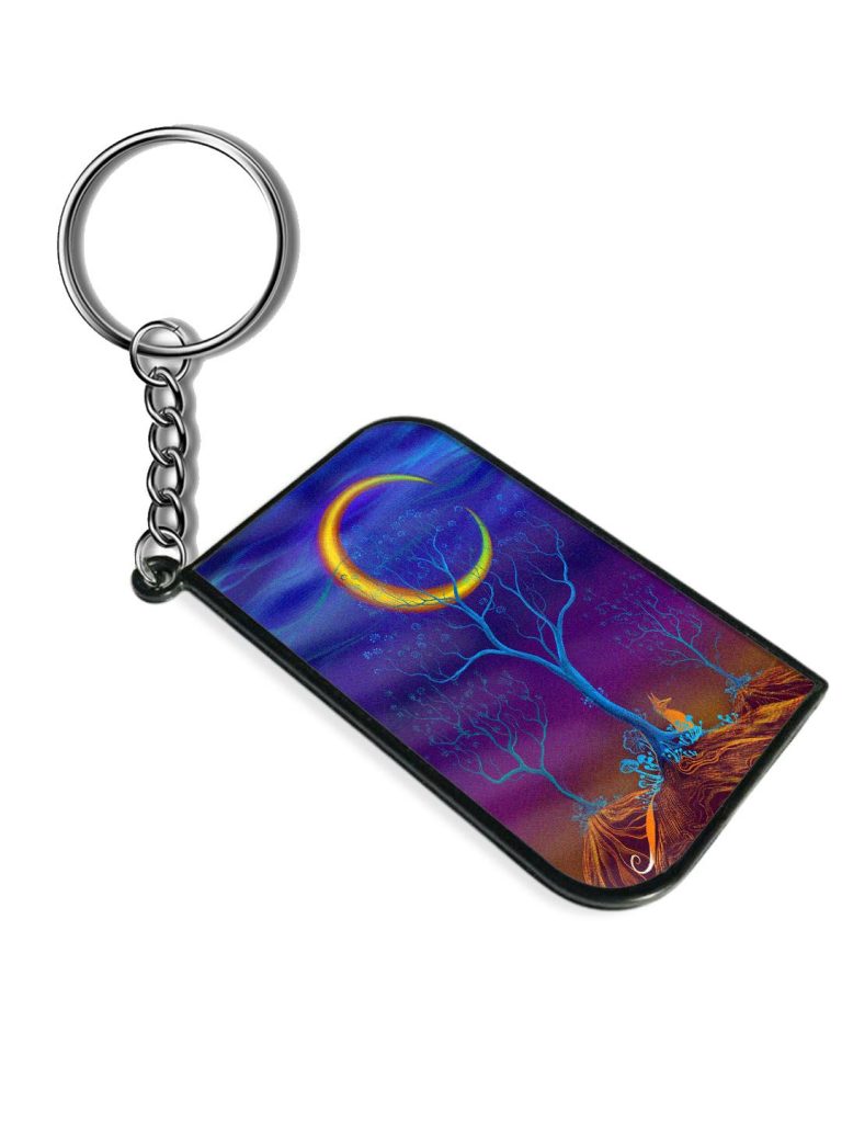3D Neon Illustration Keychain