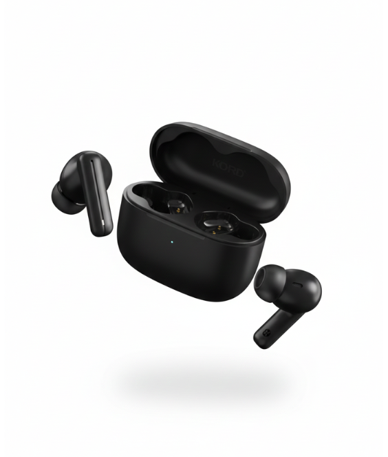 KORD AIR-44 Air Buds - True Wireless Earbuds with 45 Hours Play Time and Smart Touch Control